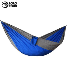 Load image into Gallery viewer, Portable one person parachute Hammock Swing indoor outdoor Leisure Camping hang Bed Garden hamak Sleeping hamac hamaca 230*90cm
