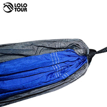 Load image into Gallery viewer, Portable one person parachute Hammock Swing indoor outdoor Leisure Camping hang Bed Garden hamak Sleeping hamac hamaca 230*90cm
