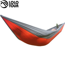 Load image into Gallery viewer, Portable one person parachute Hammock Swing indoor outdoor Leisure Camping hang Bed Garden hamak Sleeping hamac hamaca 230*90cm
