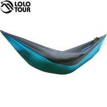 Load image into Gallery viewer, Portable one person parachute Hammock Swing indoor outdoor Leisure Camping hang Bed Garden hamak Sleeping hamac hamaca 230*90cm
