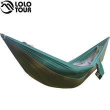 Load image into Gallery viewer, Portable one person parachute Hammock Swing indoor outdoor Leisure Camping hang Bed Garden hamak Sleeping hamac hamaca 230*90cm
