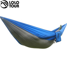 Load image into Gallery viewer, Portable one person parachute Hammock Swing indoor outdoor Leisure Camping hang Bed Garden hamak Sleeping hamac hamaca 230*90cm
