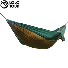 Load image into Gallery viewer, Portable one person parachute Hammock Swing indoor outdoor Leisure Camping hang Bed Garden hamak Sleeping hamac hamaca 230*90cm
