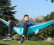 Load image into Gallery viewer, Portable one person parachute Hammock Swing indoor outdoor Leisure Camping hang Bed Garden hamak Sleeping hamac hamaca 230*90cm
