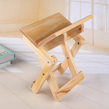 Load image into Gallery viewer, Taburete Pine wood folding stool kids furniture portable household solid wood Mazar fishing chair small bench square stool
