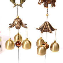 Load image into Gallery viewer, Antique Wind Chime Copper Yard Garden Outdoor Living Decoration Metal Wind Chimes Outdoor Chinese Oriental Lucky Metal Wind Bell
