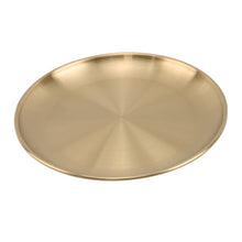 Load image into Gallery viewer, European Style Dinner Plates Gold Dining Plate Serving Dishes Round Plate Cake Tray Western Steak Round Tray Kitchen Plates
