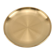 Load image into Gallery viewer, European Style Dinner Plates Gold Dining Plate Serving Dishes Round Plate Cake Tray Western Steak Round Tray Kitchen Plates
