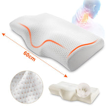 Load image into Gallery viewer, Orthopedic Memory Foam Pillow 60x35cm Slow Rebound Soft Memory Slepping Pillows Butterfly Shaped Relax The Cervical For Adult
