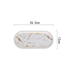 Load image into Gallery viewer, Best Gold Marble Glazes Ceramic Party Tableware Set Porcelain Breakfast Plates Dishes Noodle Bowl Coffee Mug Cup For Decoration
