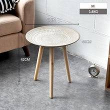 Load image into Gallery viewer, Tea Table End Table For Office Coffee Table Wooden Round Magazine Shelf Small Sofa Side Table Movable Living Room Furniture
