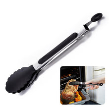 Load image into Gallery viewer, Kapmore 1pc Heat-Resistant Food Tong Creative Non-Slip Nylon Bread Tong Serving Tong Kitchen Tools BBQ Tools Accessories
