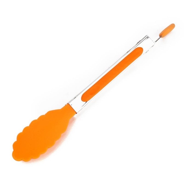 Kapmore 1pc Heat-Resistant Food Tong Creative Non-Slip Nylon Bread Tong Serving Tong Kitchen Tools BBQ Tools Accessories