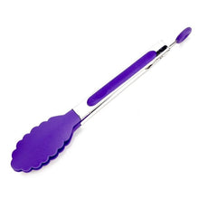 Load image into Gallery viewer, Kapmore 1pc Heat-Resistant Food Tong Creative Non-Slip Nylon Bread Tong Serving Tong Kitchen Tools BBQ Tools Accessories
