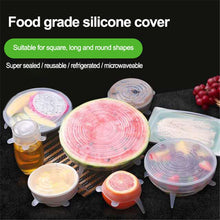 Load image into Gallery viewer, Food grade silicone fresh-keeping cover Silicone Stretch Lids Universal Wrap Bowl Pot Lid Silicone Cover Kitchen Accessories
