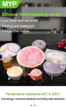 Load image into Gallery viewer, Food grade silicone fresh-keeping cover Silicone Stretch Lids Universal Wrap Bowl Pot Lid Silicone Cover Kitchen Accessories
