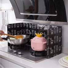 Load image into Gallery viewer, 1PC Kitchen Gadgets Oil Splatter Screens Aluminium Foil Plate Gas Stove Splash Proof Baffle Home Kitchen Cooking Tools
