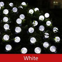 Load image into Gallery viewer, 50 LEDs 10m Crystal Ball Solar Light Outdoor IP65 Waterproof String Fairy Lamps Solar Garden Garlands Christmas Decoration
