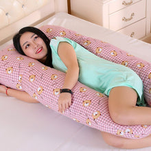 Load image into Gallery viewer, SB Sleeping Support Pillow For Pregnant Women Body 100% Cotton Rabbit Print U Shape Maternity Pillows Pregnancy Side Sleepers
