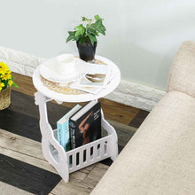 Load image into Gallery viewer, Small Round Coffee Table Bedside Table Tea Fruit Service Plate Tray Sofa Side Table Home Furniture Living Room Coffee Tables
