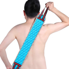 Load image into Gallery viewer, Bathing supplies Both Sides Bath Towel Rub Brush Pull Back Strip Rub Back Belt Bathroom Tools brosse pour le do Exfoliating
