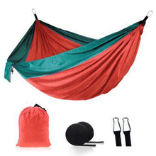 Load image into Gallery viewer, Ultralight Outdoor Camping nylon Hammock Sleep Swing Tree Bed Garden Backyard Furniture Hanging Double Hammock Chair Hangmat
