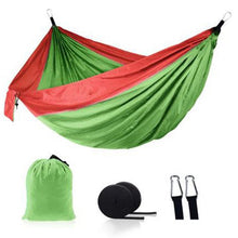 Load image into Gallery viewer, Ultralight Outdoor Camping nylon Hammock Sleep Swing Tree Bed Garden Backyard Furniture Hanging Double Hammock Chair Hangmat
