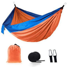 Load image into Gallery viewer, Ultralight Outdoor Camping nylon Hammock Sleep Swing Tree Bed Garden Backyard Furniture Hanging Double Hammock Chair Hangmat
