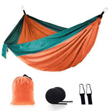 Load image into Gallery viewer, Ultralight Outdoor Camping nylon Hammock Sleep Swing Tree Bed Garden Backyard Furniture Hanging Double Hammock Chair Hangmat
