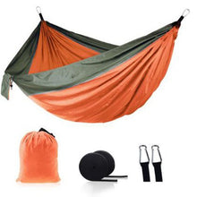 Load image into Gallery viewer, Ultralight Outdoor Camping nylon Hammock Sleep Swing Tree Bed Garden Backyard Furniture Hanging Double Hammock Chair Hangmat
