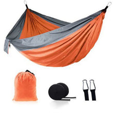 Load image into Gallery viewer, Ultralight Outdoor Camping nylon Hammock Sleep Swing Tree Bed Garden Backyard Furniture Hanging Double Hammock Chair Hangmat
