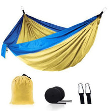 Load image into Gallery viewer, Ultralight Outdoor Camping nylon Hammock Sleep Swing Tree Bed Garden Backyard Furniture Hanging Double Hammock Chair Hangmat
