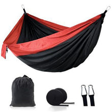 Load image into Gallery viewer, Ultralight Outdoor Camping nylon Hammock Sleep Swing Tree Bed Garden Backyard Furniture Hanging Double Hammock Chair Hangmat
