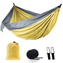 Load image into Gallery viewer, Ultralight Outdoor Camping nylon Hammock Sleep Swing Tree Bed Garden Backyard Furniture Hanging Double Hammock Chair Hangmat
