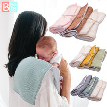 Load image into Gallery viewer, Bite Bites 3PCS Towel Baby Facecloth Baby Bath Towel Handkerchief Cotton Burp Cloth Soft Absorbent Gauze Kindergarten Washcloth
