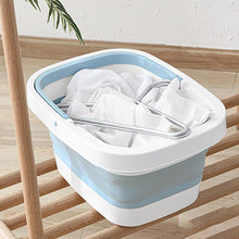 Load image into Gallery viewer, Plastic Foldable Bucket Foot Bath Bucket Bathroom Foot Wash Basin Laundry Buckets Portable Folding Water Container Large
