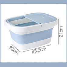 Load image into Gallery viewer, Plastic Foldable Bucket Foot Bath Bucket Bathroom Foot Wash Basin Laundry Buckets Portable Folding Water Container Large
