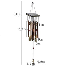 Load image into Gallery viewer, Copper Money Wind Chime Pendant Balcony Outdoor Yard Garden Home Decoration Metal Pipe Wind Chime Large Wind Chimes Bells Tubes
