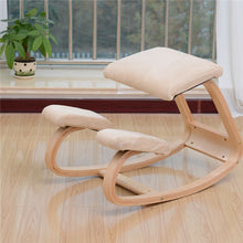 Load image into Gallery viewer, Original Ergonomic Kneeling Chair Stool Home Office Furniture Ergonomic Rocking Wooden Kneeling Computer Posture Chair
