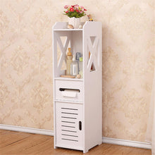 Load image into Gallery viewer, 4 Layers Living Room Cabinet Rack Cupboard Storage Shelves Bathroom Corner Floor Cabinet Unit Toilet Tissue Drawers Furniture
