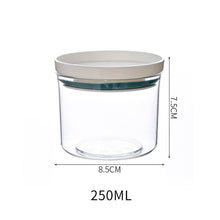 Load image into Gallery viewer, WBBOOMING 2 Different Color Sealed Ring Bottles Kitchen Storage Box Transparent Food Canister Keep Fresh New Clear Container
