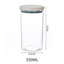 Load image into Gallery viewer, WBBOOMING 2 Different Color Sealed Ring Bottles Kitchen Storage Box Transparent Food Canister Keep Fresh New Clear Container
