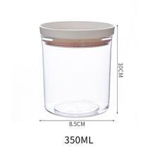 Load image into Gallery viewer, WBBOOMING 2 Different Color Sealed Ring Bottles Kitchen Storage Box Transparent Food Canister Keep Fresh New Clear Container
