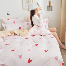 Load image into Gallery viewer, SB Printed Solid bedding sets Home Bedding Set 3-4 pcs High Quality Lovely Pattern with Star tree flower Cartoon Drop Shipping
