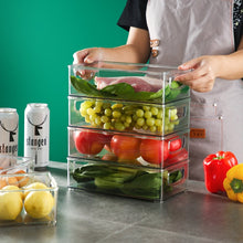 Load image into Gallery viewer, Refrigerator Organizer Transparent Kitchen Food Fruit Dumpling Egg Storage Box
