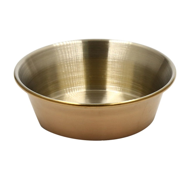 Stainless Steel Small Dish Food Snack Dish Sauce Dish Seasoning Dish Seasoning Steel Cone Plate Sauce Dish