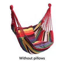 Load image into Gallery viewer, Outdoor Hammock Swing Thicken Chair Hanging Swing Chair Portable Relaxation Canvas Swing Travel Camping Lazy Chair No Pillow
