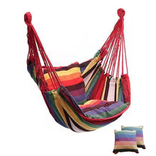 Load image into Gallery viewer, Outdoor Hammock Swing Thicken Chair Hanging Swing Chair Portable Relaxation Canvas Swing Travel Camping Lazy Chair No Pillow
