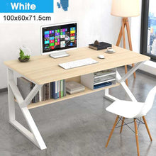 Load image into Gallery viewer, NEW MDF Wooden Computer Desk Office Desk Modern Writing Table Universal Laptop Home Office Furniture PC Workstation Study Table
