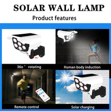 Load image into Gallery viewer, LED Solar Waterproof Outdoor Wall Light Motion Sensor Garden Park Lighting Courtyard Porch Fence Driveway Street Decoration Lamp
